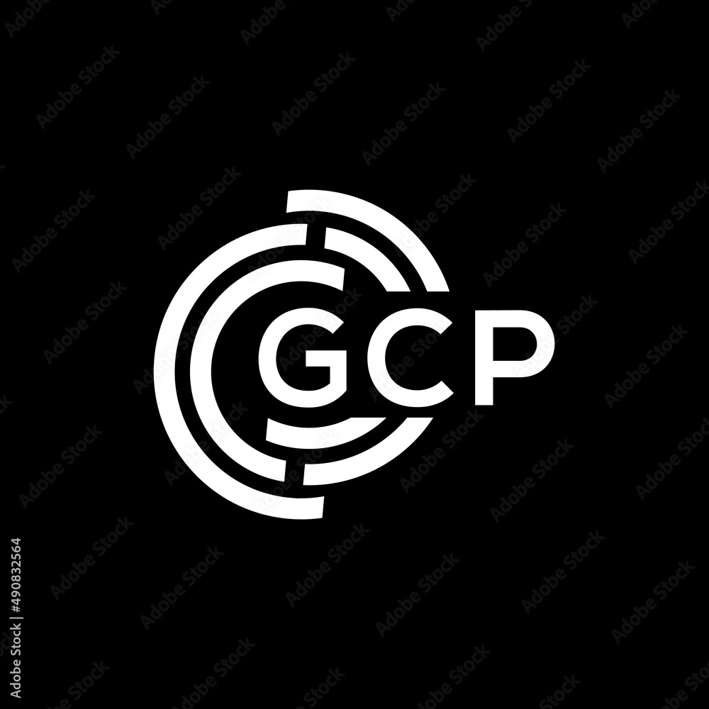 GCP letter logo design on black background. GCP creative initials letter logo concept. GCP letter design. GCP letter logo design on black background. GCP creative initials letter logo concept. GCP letter design.