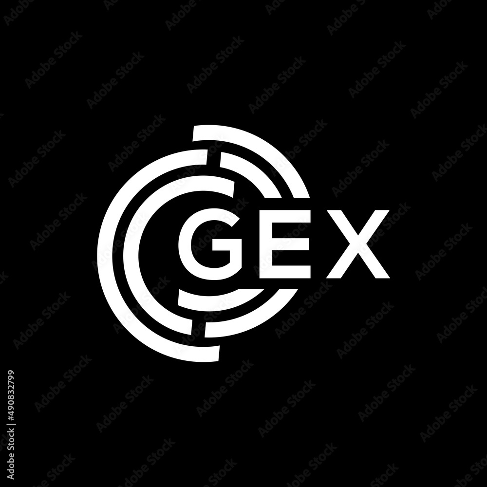 GEX letter logo design on black background. GEX creative initials letter logo concept. GEX letter design. GEX letter logo design on black background. GEX creative initials letter logo concept. GEX letter design.