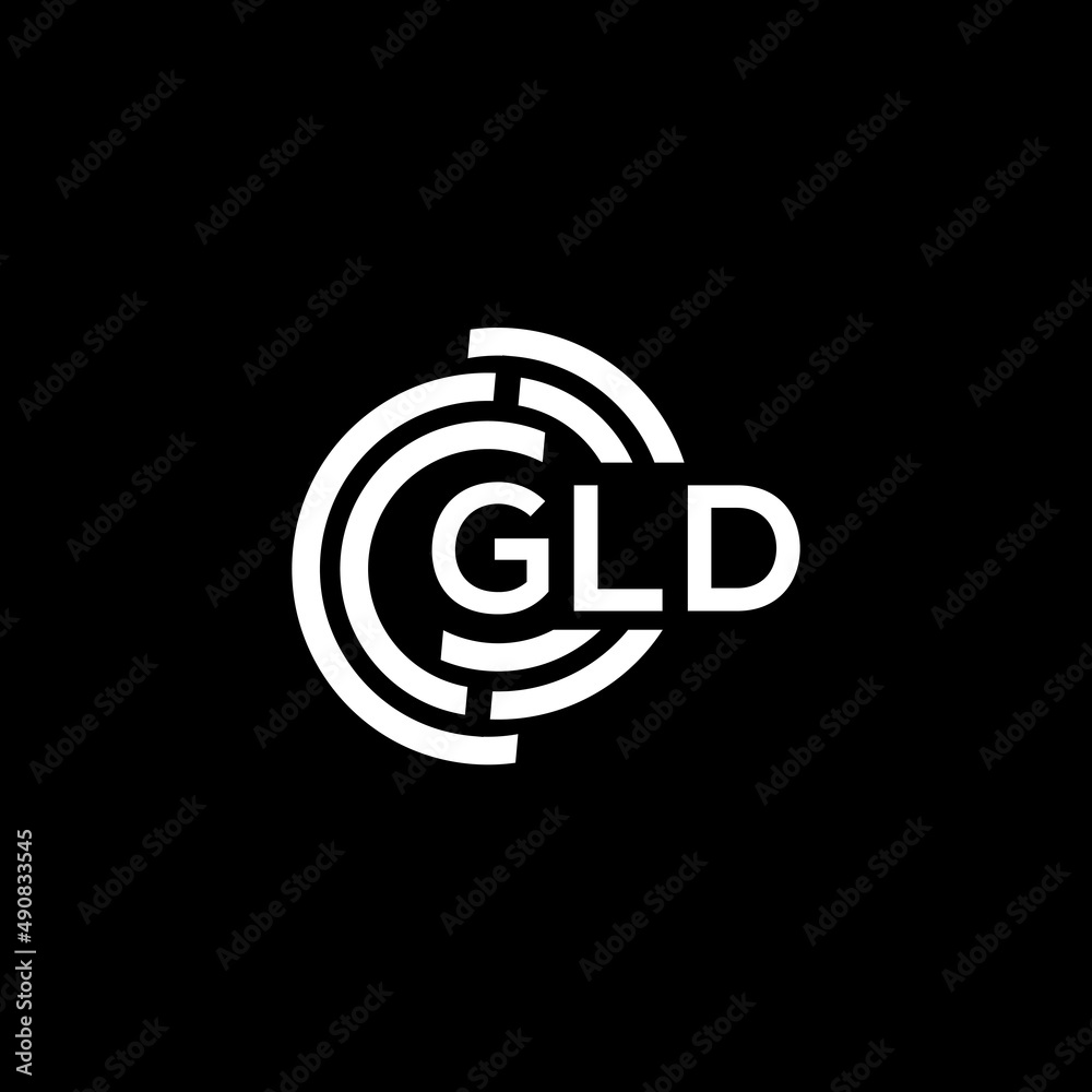 GLD letter logo design on black background. GLD creative initials letter logo concept. GLD letter design. GLD letter logo design on black background. GLD creative initials letter logo concept. GLD letter design.