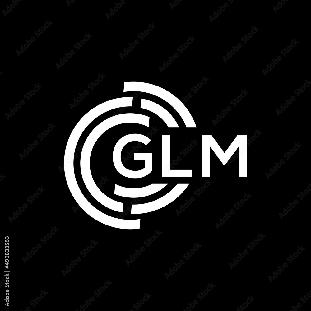 GLM letter logo design on black background. GLM creative initials letter logo concept. GLM letter design. GLM letter logo design on black background. GLM creative initials letter logo concept. GLM letter design.