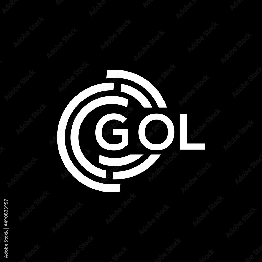GOL letter logo design on black background. GOL creative initials letter logo concept. GOL letter design. GOL letter logo design on black background. GOL creative initials letter logo concept. GOL letter design.