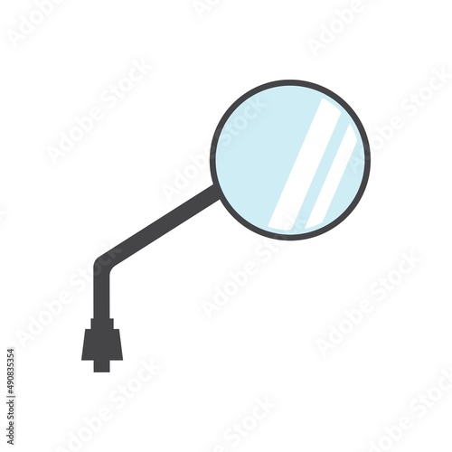 Rear view mirror vector