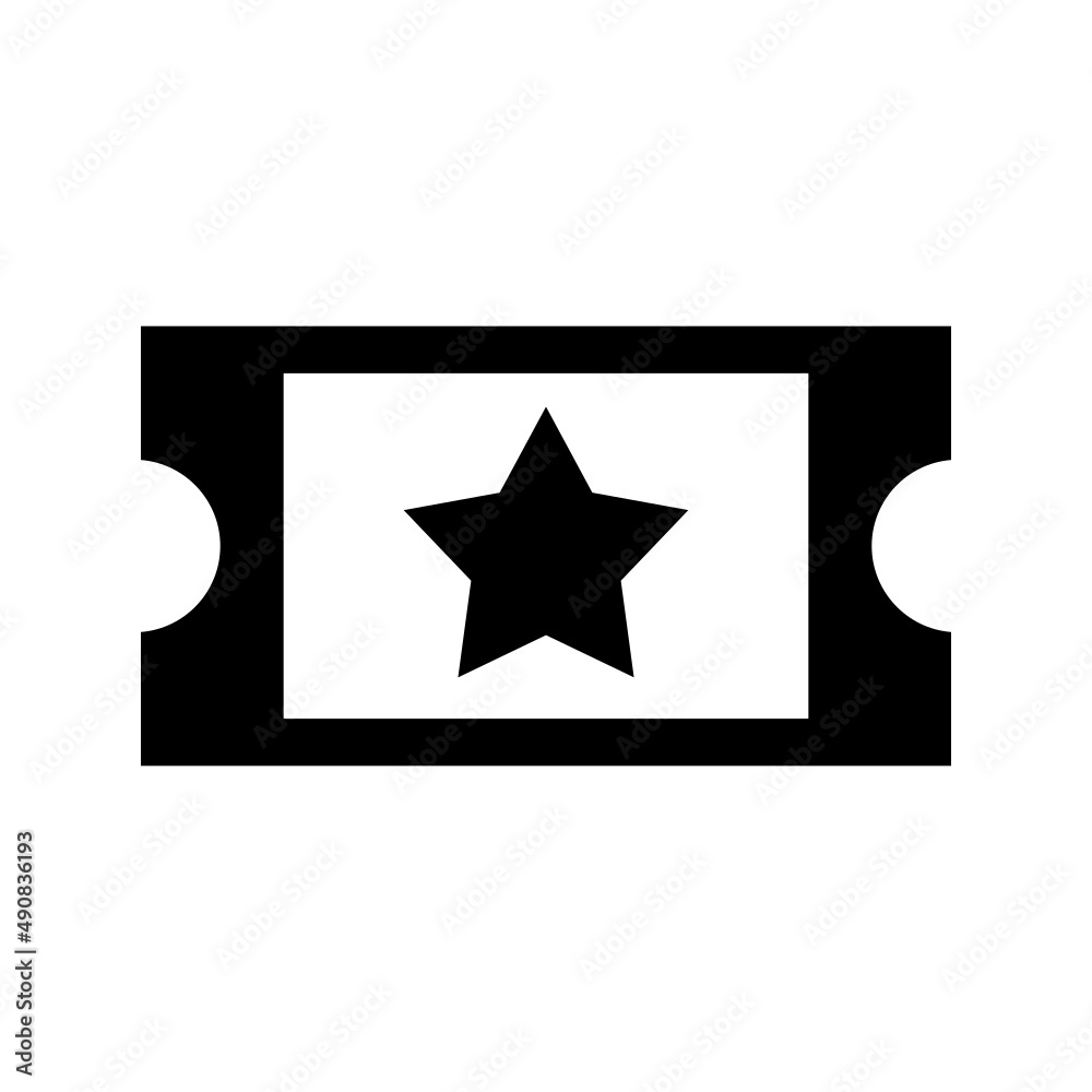Ticket Icon Vector Illustration Ticket Icon Vector Illustration
