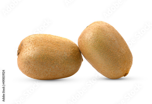 Kiwi fruit isolated on white