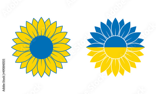 Sunflower Ukrainian flag, Ukrainian flag SVG, I Stand with Ukraine