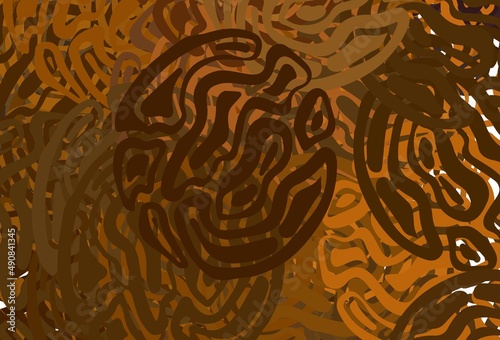 Dark Orange vector backdrop with wry lines.
