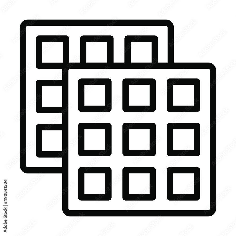 waffles vector Line Icon. Simple Creative vector Line Icon waffles vector Line Icon. Simple Creative vector Line Icon