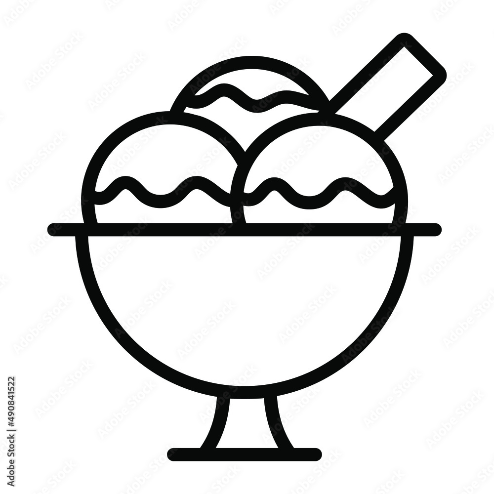 ice cream vector Line Icon. Simple Creative vector Line Icon ice cream vector Line Icon. Simple Creative vector Line Icon