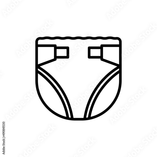 Diaper icon design template vector isolated illustration
