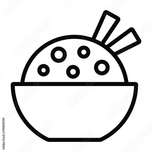 pilaf vector Line Icon. Simple Creative vector Line Icon