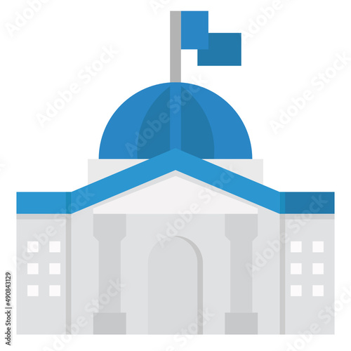 capitol flat icon