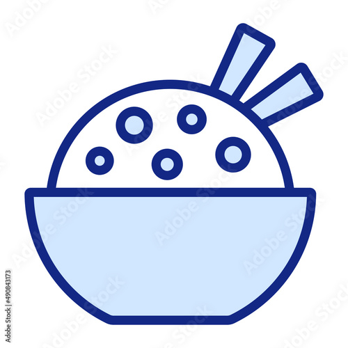 pilaf vector colored Line Icon. Simple Creative vector Line Icon