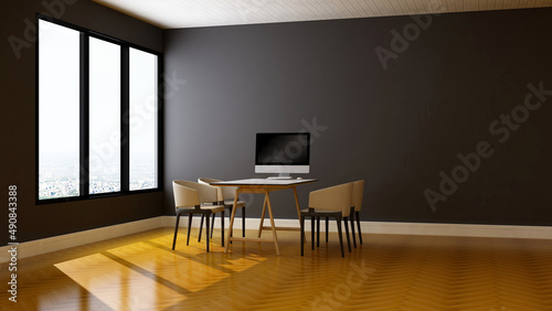 modern office meeting room for company logo mockup © Ayyathullah Ahmad
