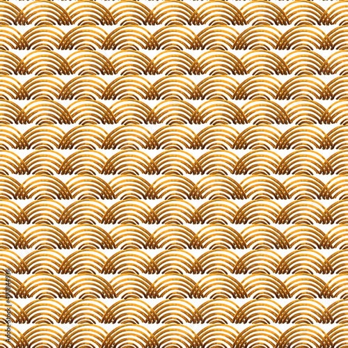 Chinese style Seamless pattern. Oriental gold background. Asian traditional wave ornament