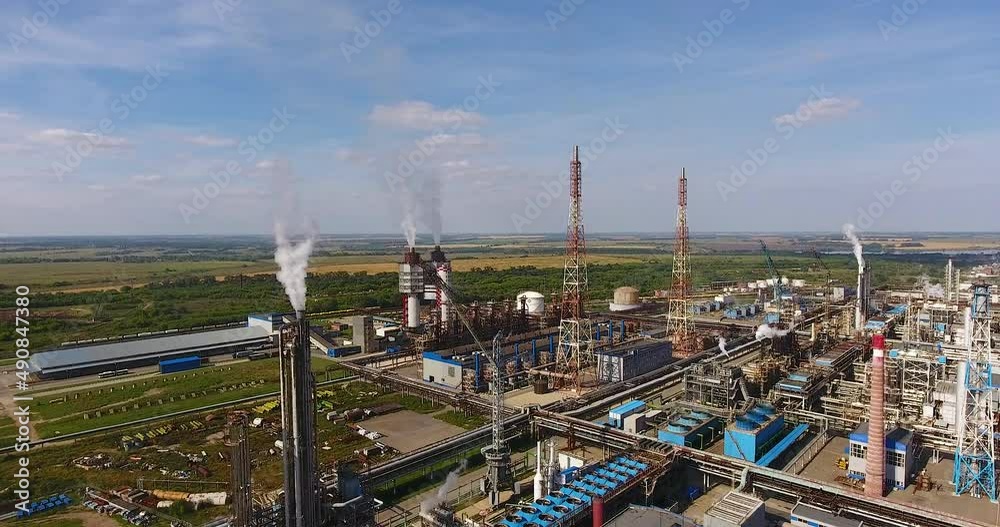 Large industrial chemical factory top view Large industrial chemical factory top view