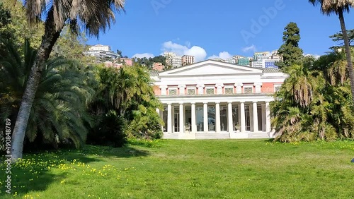 Napoli - Panoramica di Villa Pignatelli dal parco photo