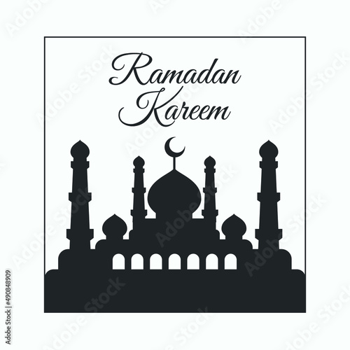 Ramadan Kareem Moon Vector Design 