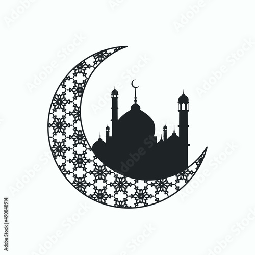 Ramadan Kareem Moon Vector Design 