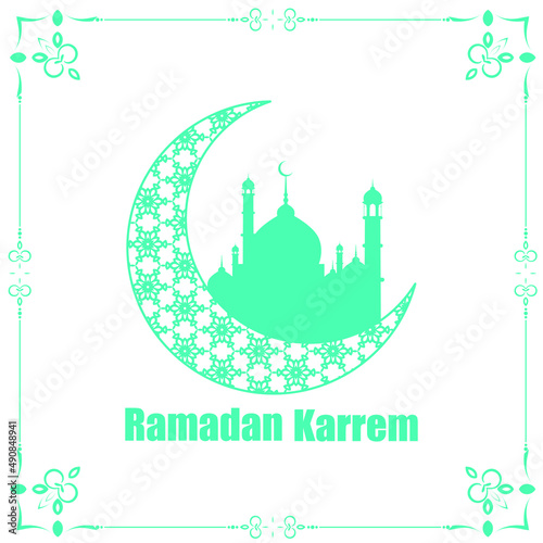 Ramadan Kareem Moon Vector Design 