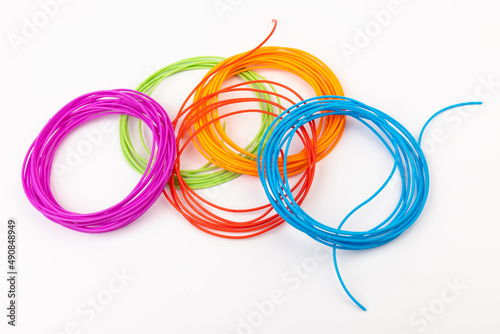 color plastic filament for printing on a 3D printer