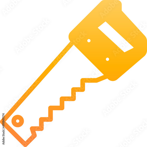 hand saw gradient icon
