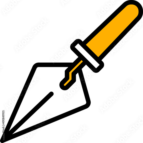 trowel one color icon