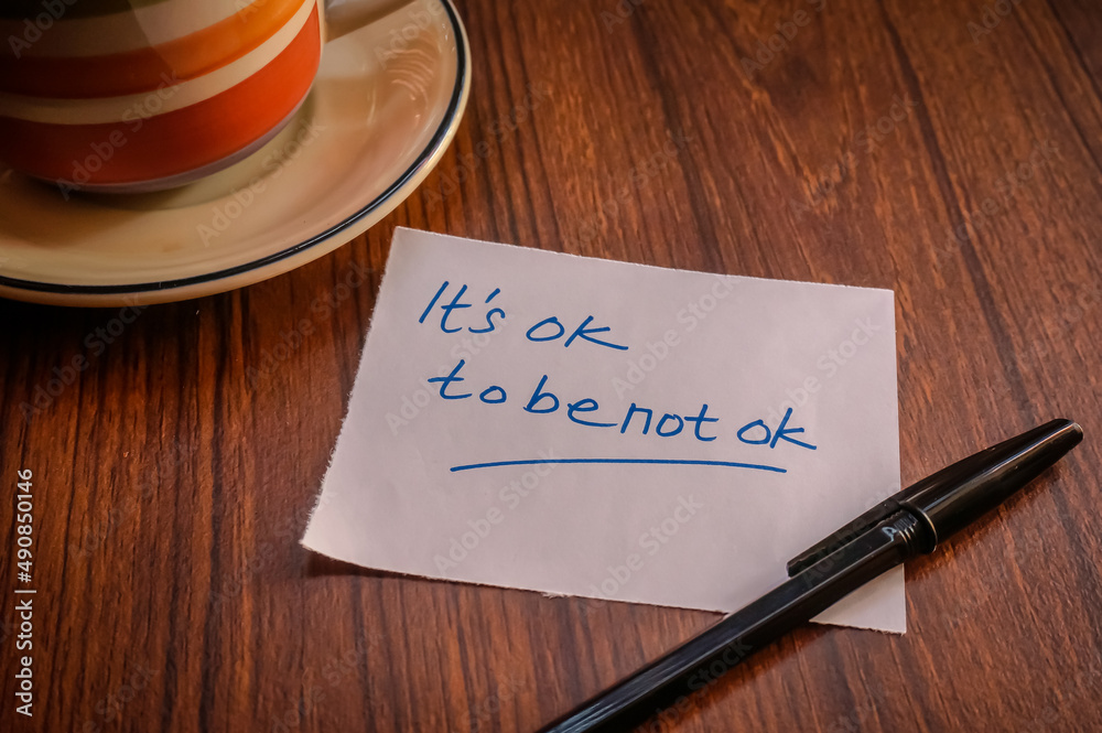 Inspirational words on note paper Inspirational words on note paper