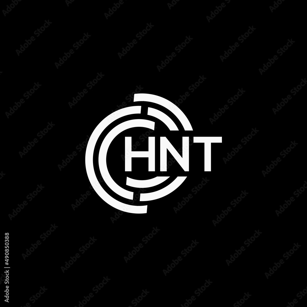HNT letter logo design on black background. HNT creative initials letter logo concept. HNT letter design. HNT letter logo design on black background. HNT creative initials letter logo concept. HNT letter design.