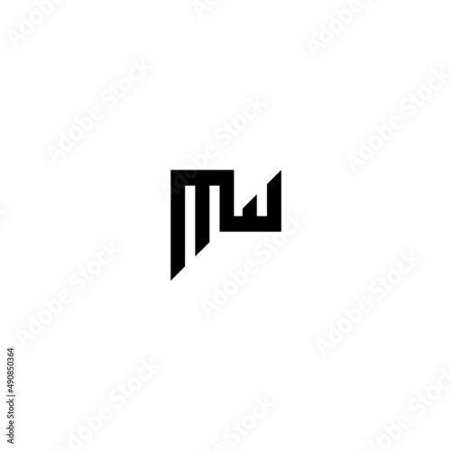 mf mw m w financial logo vector