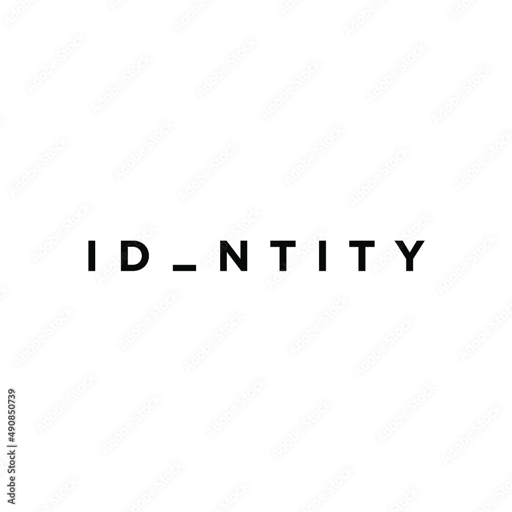 identity logo type id font vector