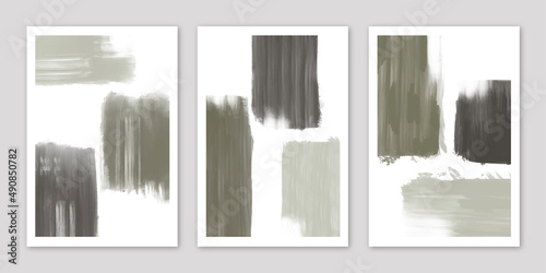 Set of Watercolor Modern Abstract Wall Decor