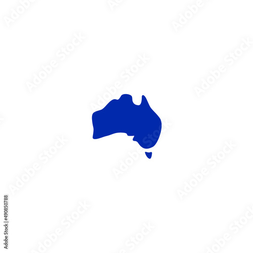 australia maps icon logo vector 