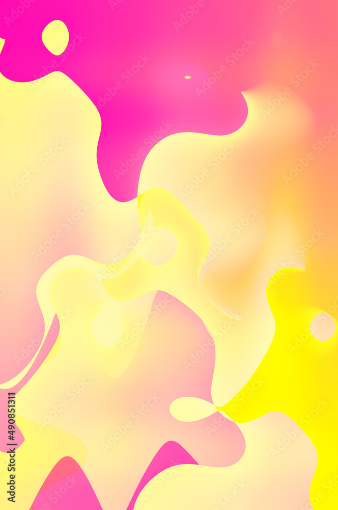 Modern colorful poster. Wave shape in gradient color background. design for your design project.