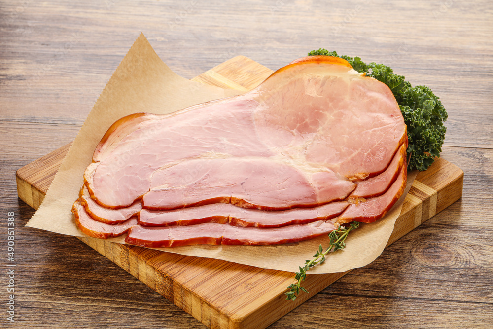 Tasty pork ham snack appetizer Tasty pork ham snack appetizer