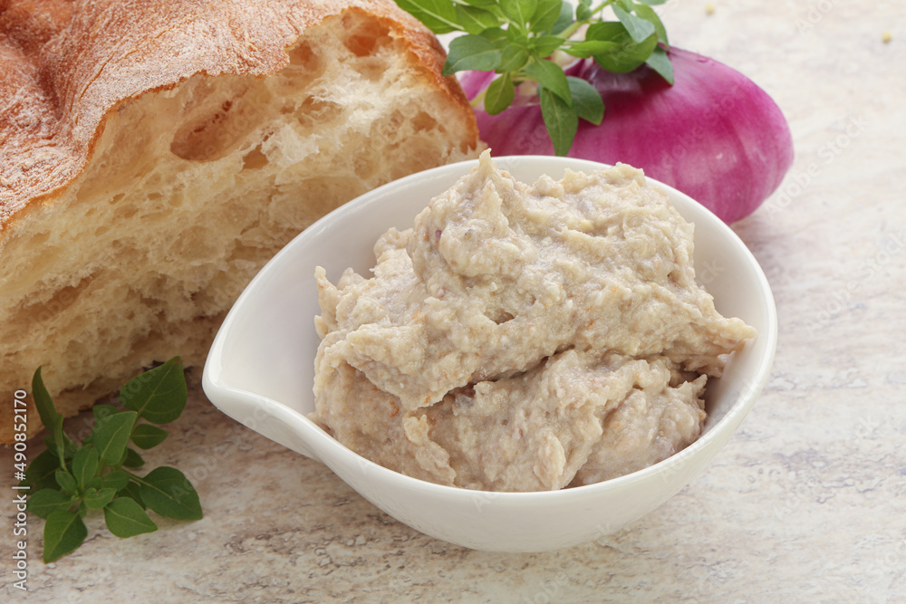 Jewish traditional cuisine herring mousse Forsmak Jewish traditional cuisine herring mousse Forsmak