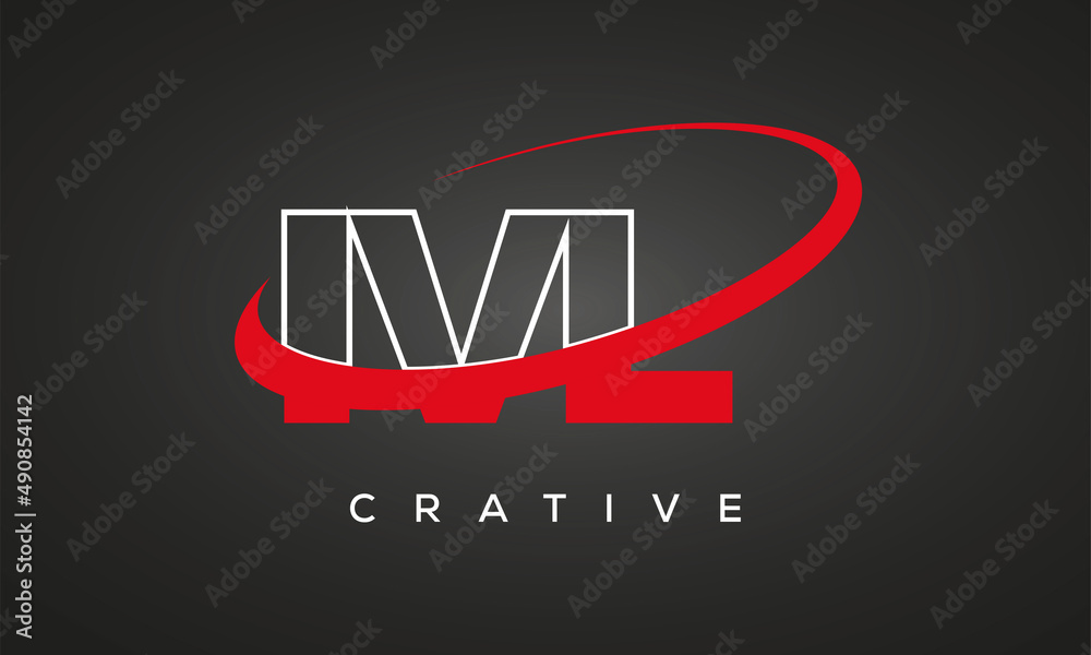 IVL creative letters logo with 360 symbol vector art template design