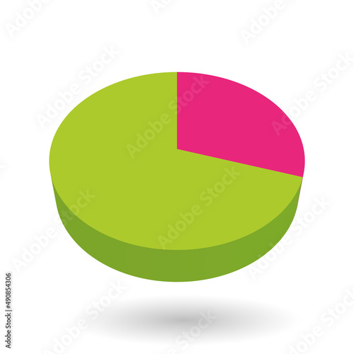 Colorful pie chart design element