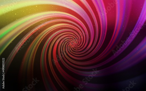 Dark Pink, Yellow vector texture with milky way stars.