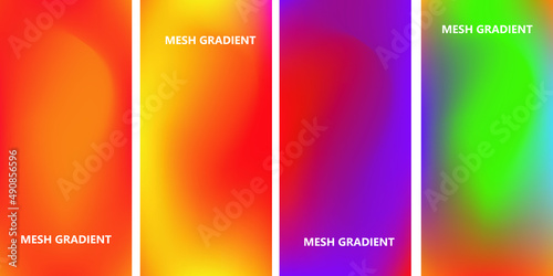 abstract background with rainbow mesh gradient
