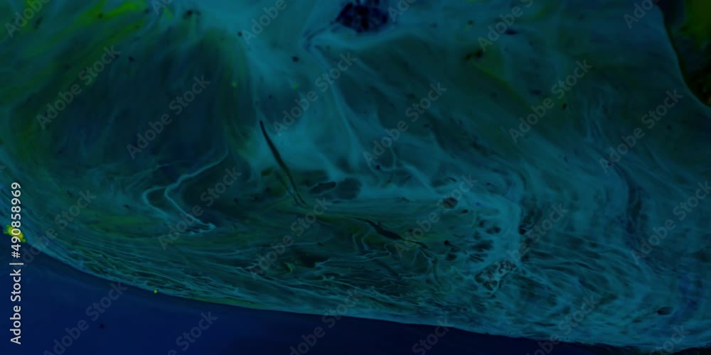 Blue colorful nebula ink reaction background. Cosmos galaxy universe paint stain texture 4K RED camera. Blue colorful nebula ink reaction background. Cosmos galaxy universe paint stain texture 4K RED camera.