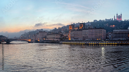 The river Saone in Lyon