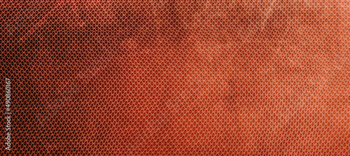 Steel backdrop with metal texture. Sheet metal with perforations