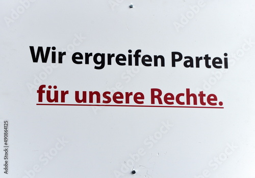 Schild auf einer Corona-Demo: 