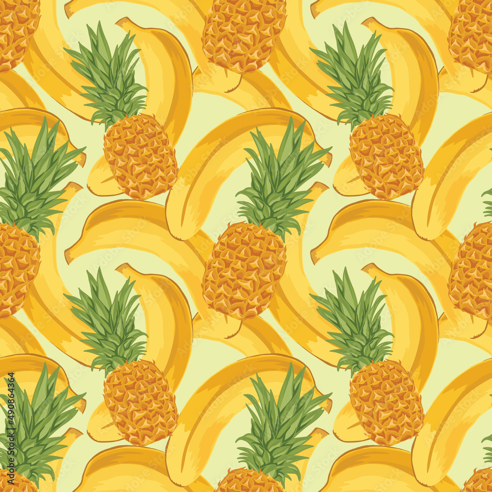 fruits drawing seamless background pattern fruits drawing seamless background pattern