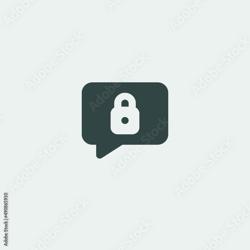 Chat locked icon