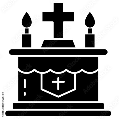 altar solid icon