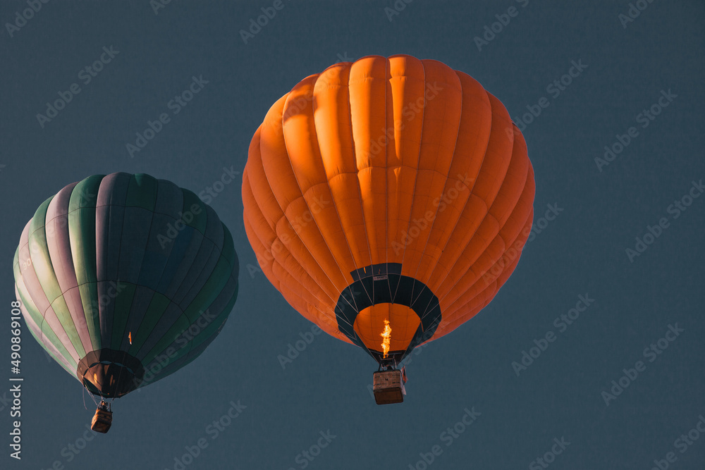 Fototapeta premium hot air balloons - freedom and adventure concept