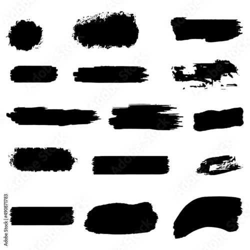 Ink brush stroke collection 