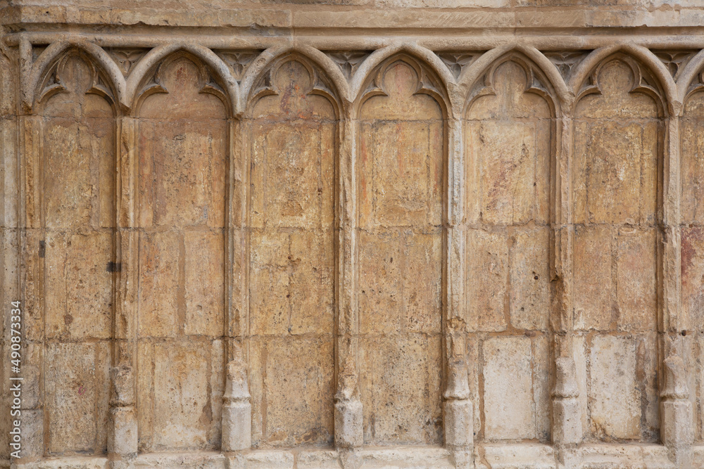 Stone Pattern on St Mary Church Facade, Morella