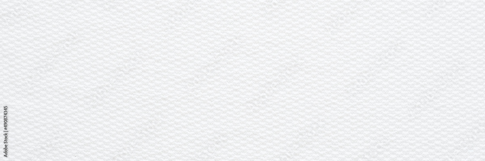 White fabric cotton textured background, Fashion textile design, close up, top view, flat lay